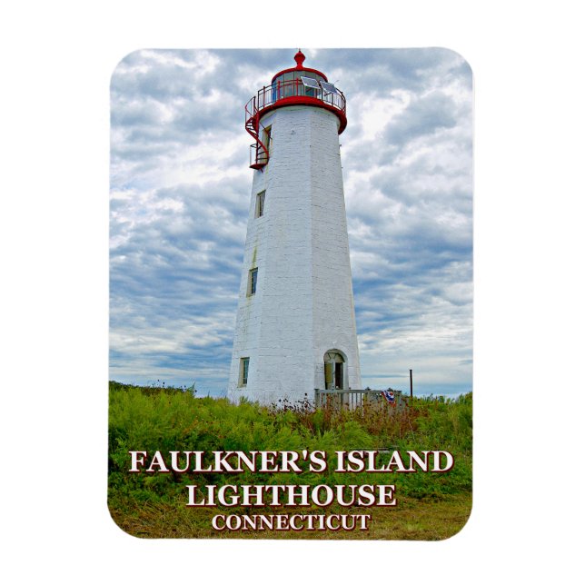 Ímã Farol da Ilha Faulkners, Connecticut (Vertical)