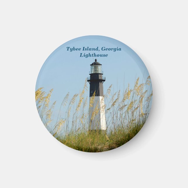 Imã Farol da Ilha Tybee (Frente)