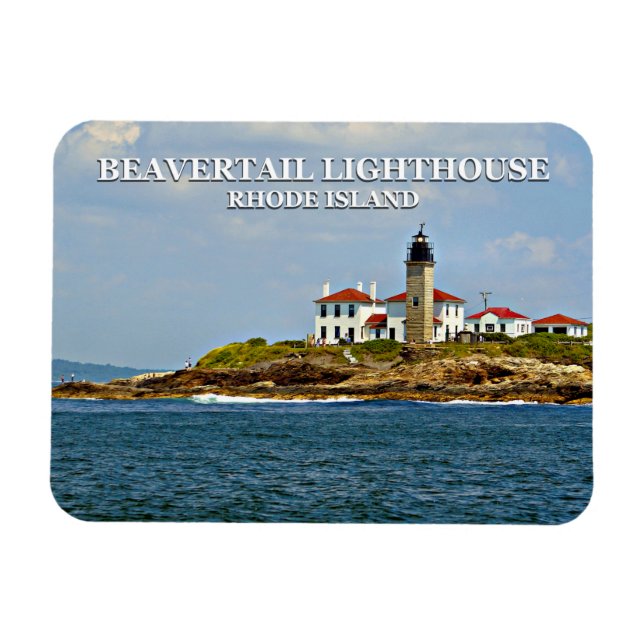 Ímã Farol de Beavertail, Rhode Island (Horizontal)