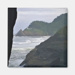 Imã Farol de Cabeça de Heceta e Leões Marítimos, OU
