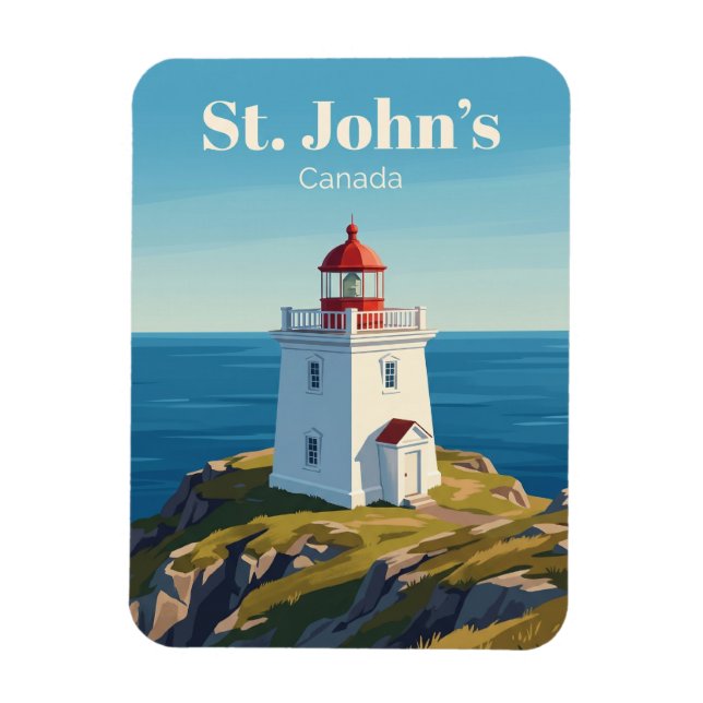Ímã Farol de Cape Spear Canadá (Vertical)