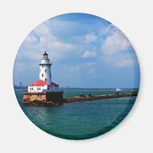 Imã Farol de Chicago (Frente)