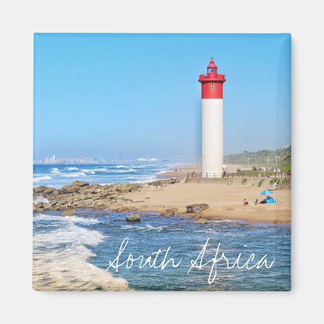 Imã Farol de Durban Oceano Sul África Ímã (Frente)