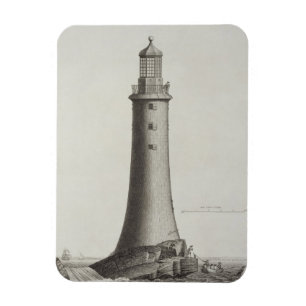 Ímã Farol de Edystone gravado por Edward Rooker (c.1