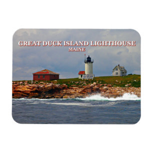 Ímã Farol de Excelente Duck Island, Maine