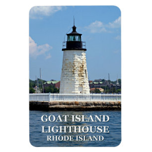 Ímã Farol de Goat Island, Magnet Flexi de Rhode Island