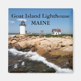 Imã Farol de Goat Island, Maine Magnet