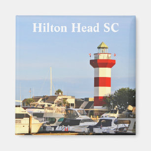 Imã Farol de Hilton Head, fotografia, no ímã