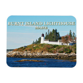 Ímã Farol de Ilha Queimada, Maine Photo Magnet