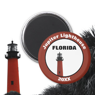 Imã Farol de Jupiter Florida Vermelho Fotográfico