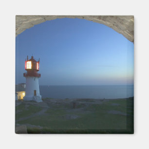 Imã farol de lindesnes, ponto mais meridional da norue