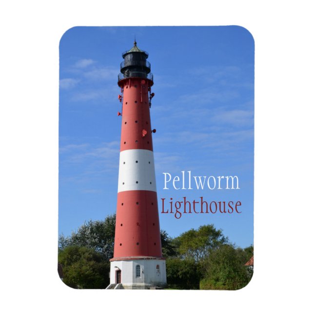 Ímã Farol de Pellworm, Ilha de Pellworm, Alemanha (Vertical)