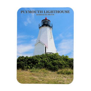 Ímã Farol de Plymouth, "o Gurnet" Massachusetts