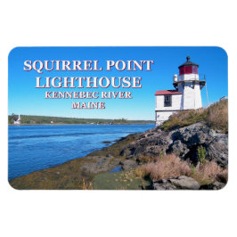 Ímã Farol de Ponto de Esquilo, Maine Flexi Magnet