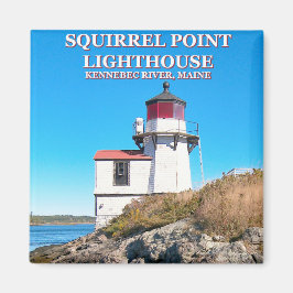 Imã Farol de Ponto de Esquilo, Maine Magnet