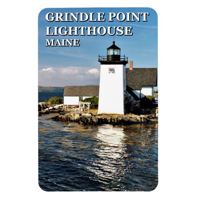 Ímã Farol de Ponto Grindle, Maine Flexi Magnet (Vertical)