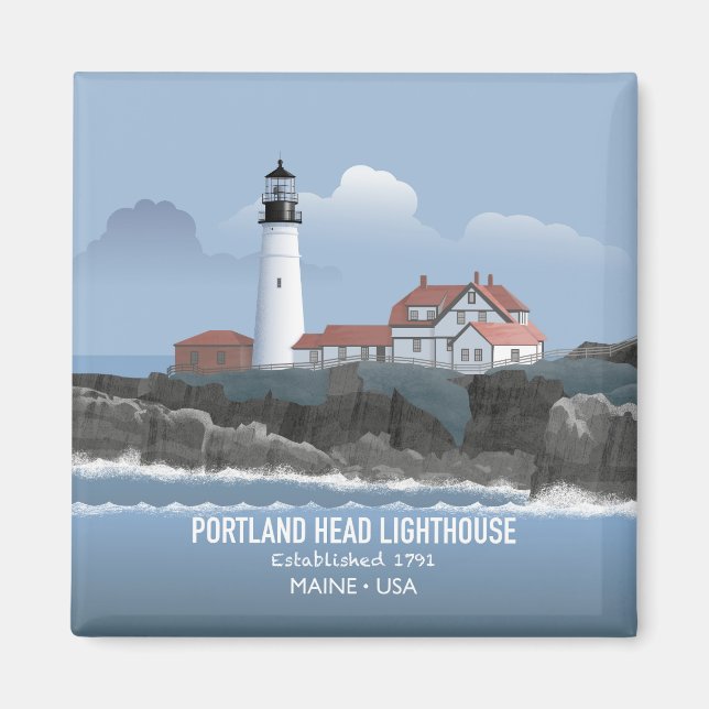 Imã Farol de Portland Head (Frente)