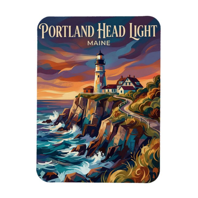 Ímã Farol de Portland Head EUA (Vertical)