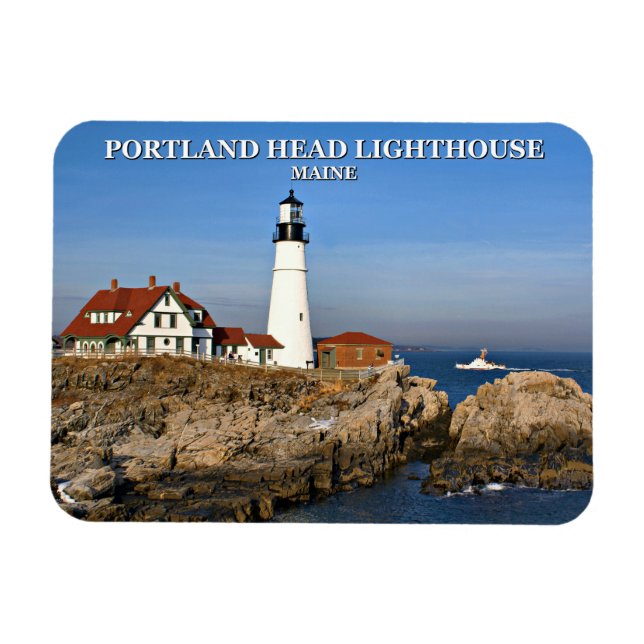 Ímã Farol de Portland Head, Maine (Horizontal)