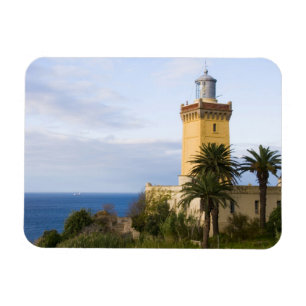 Ímã Farol de Tangier Morocco no Boné Spartel