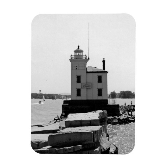 Ímã Farol do Lago Erie (Vertical)