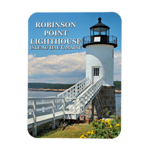Ímã Farol do ponto de Robinson, Au Haut da ilha, Maine