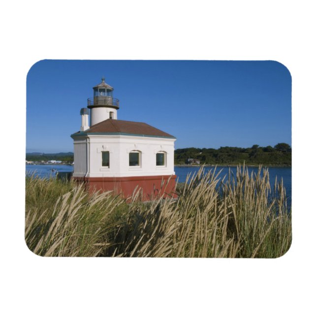 Ímã Farol do rio Coquille, Oregon, EUA (Horizontal)