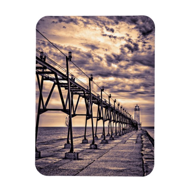 Ímã Farol e píer de Grand Haven, Grand Haven (Vertical)