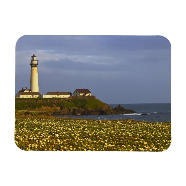 Ímã Farol em Pigeon Point State Beach em San (Horizontal)