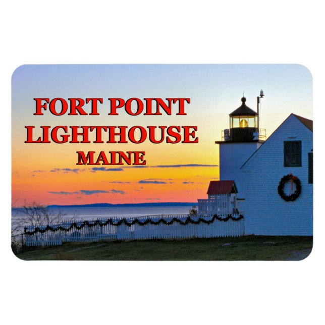 Ímã Farol Forte, Maine Flexi Magnet (Horizontal)