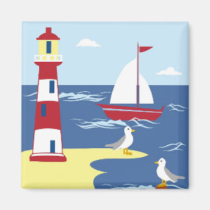 Imã Farol giro e arte marinha