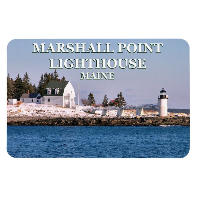 Ímã Farol Marshall Point, Maine Flexi Magnet (Horizontal)