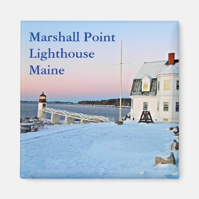 Imã Farol Marshall Point, Port Clyde Maine (Frente)