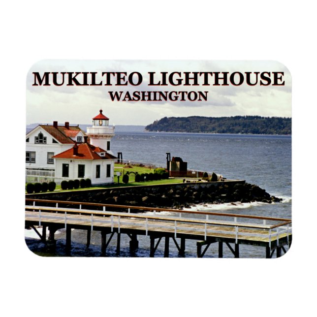 Ímã Farol Mukilteo, Washington Magnet (Horizontal)