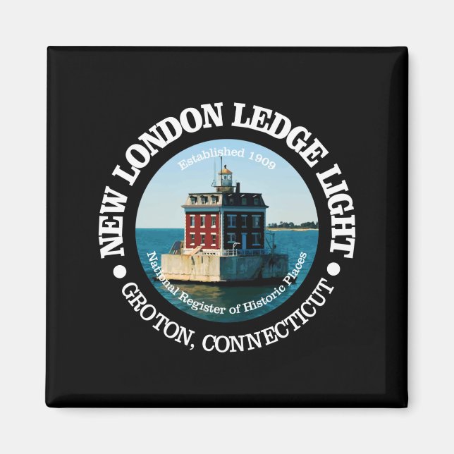 Imã Farol New London Ledge (Frente)