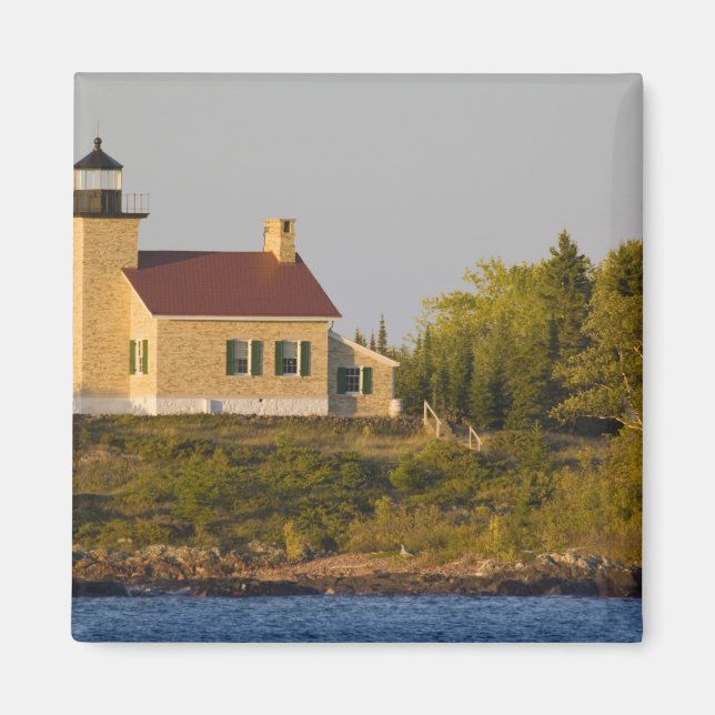 Imã Farol no lago Superior perto do porto de cobre (Frente)