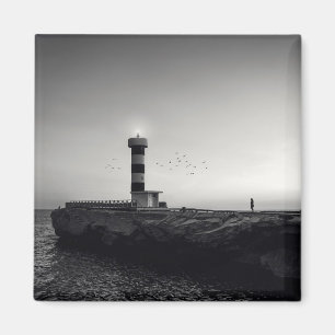 Imã Farol no por do sol