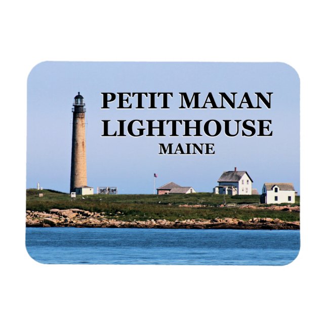 Ímã Farol Petit Manan, Maine Flexi Magnet (Horizontal)