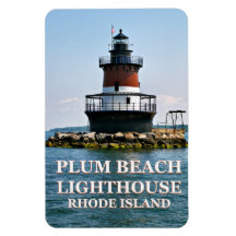 Farol Plum Beach, Rhode Island Photo Magnet