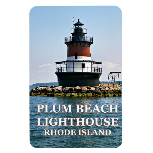 Ímã Farol Plum Beach, Rhode Island Photo Magnet (Vertical)