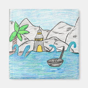 Imã Farol Por Mar