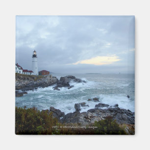 Imã Farol principal de Portland no nascer do sol