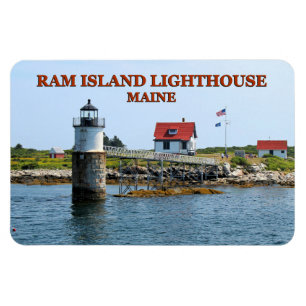 Ímã Farol Ram Island, Maine Flexi Magnet