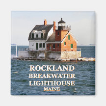 Farol Rockland Breakwater, Maine Magnet