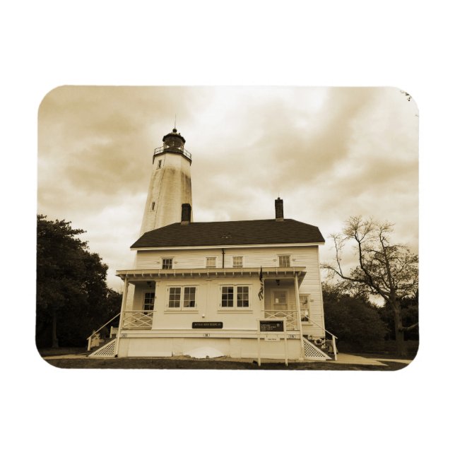 Ímã Farol Sandy Hook (Horizontal)