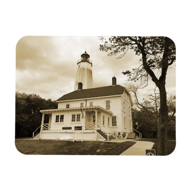 Ímã Farol Sandy Hook (Horizontal)