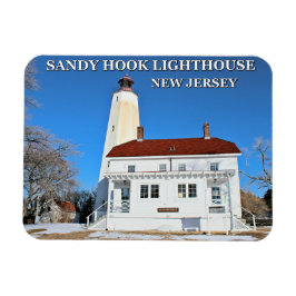 Ímã Farol Sandy Hook, Magnet Fotográfico de Nova Jerse
