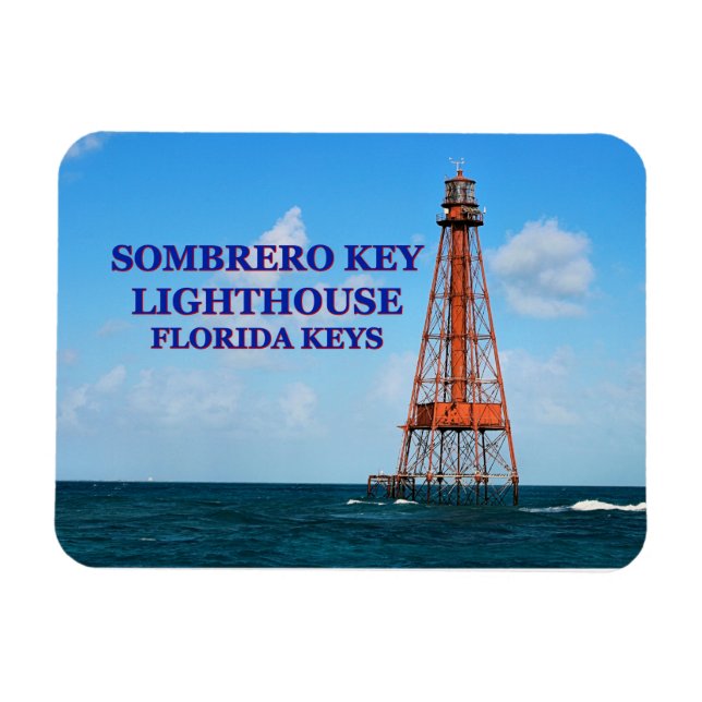 Ímã Farol Sombrero Key, Florida Keys (Horizontal)