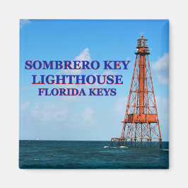 Imã Farol Sombrero Key, Magnet Florida Keys