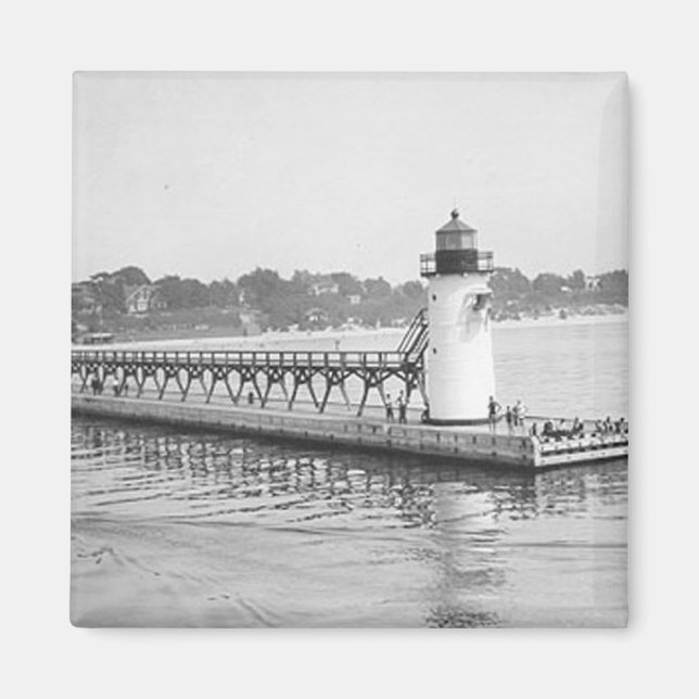 Imã Farol South Haven South Pierhead (Frente)